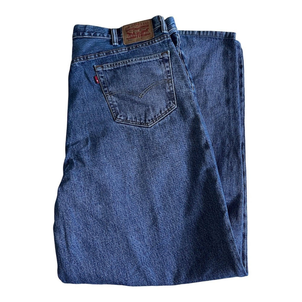 Levis 560 Comfort Fit Loose Denim Jeans Men's 42x36 (42x34) Medium Wash Work